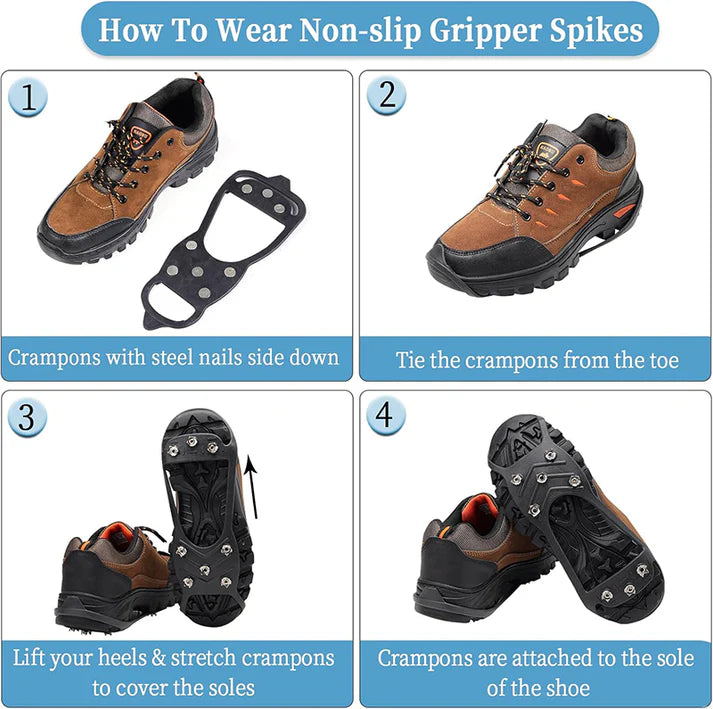 Non-Slip Winter Ice Gripper Shoe Covers