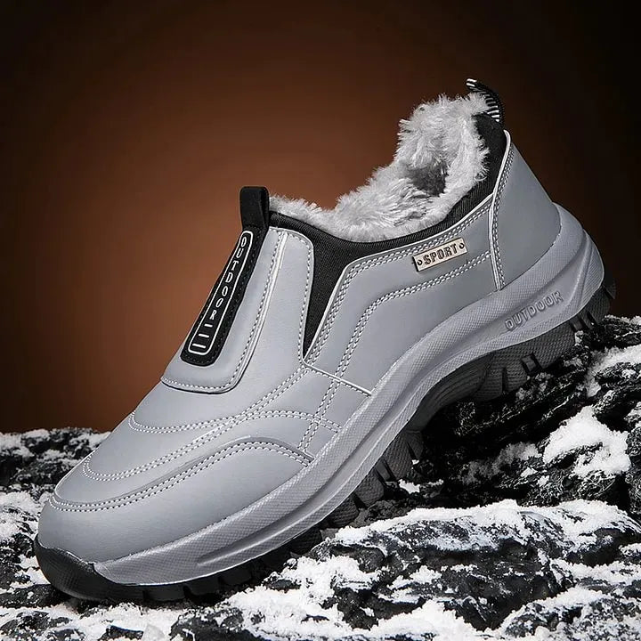 Men’s Fleece-Lined Orthopaedic Slip-On Winter Walking Shoes